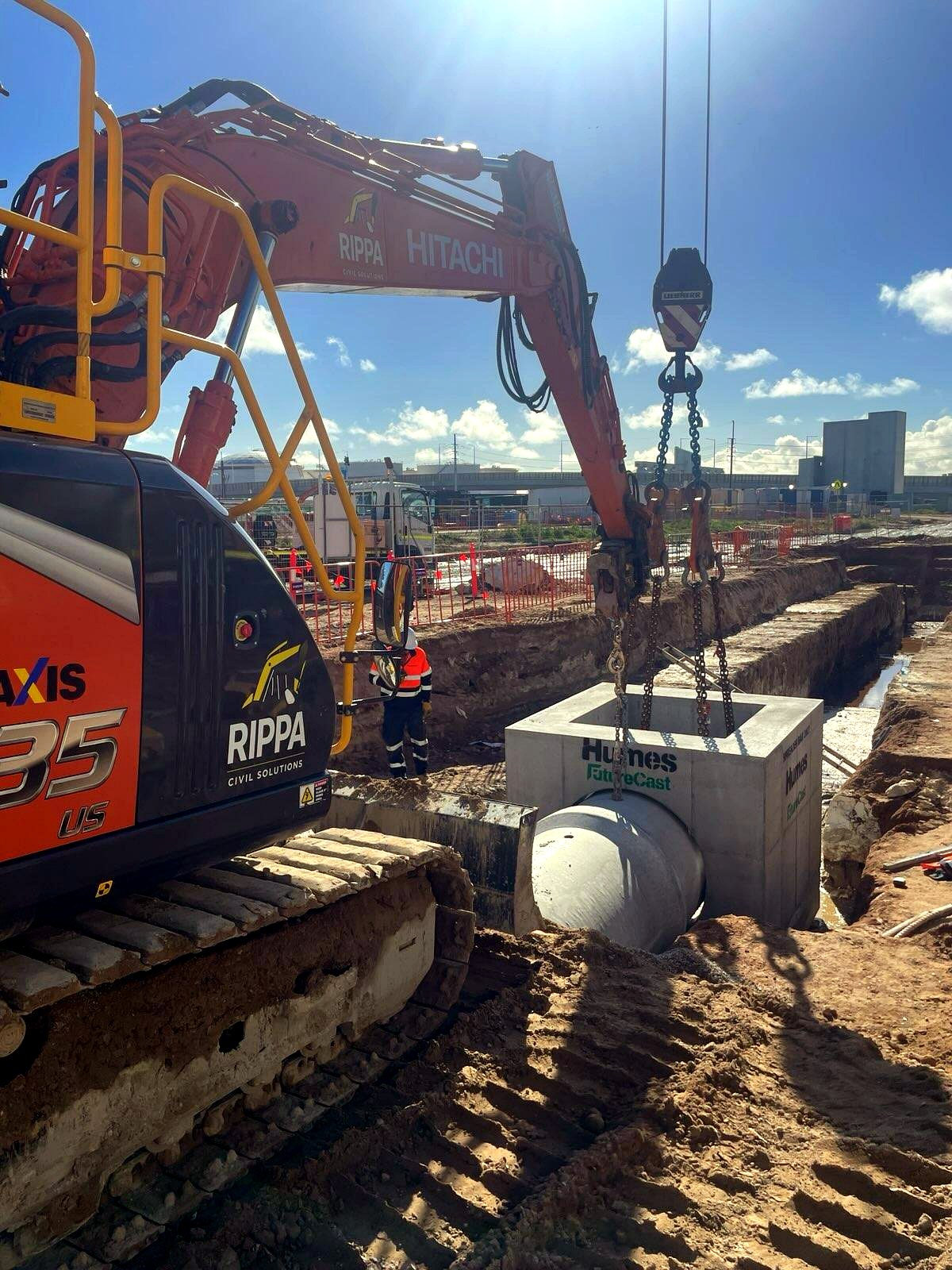 Stormwater pit & pipe install